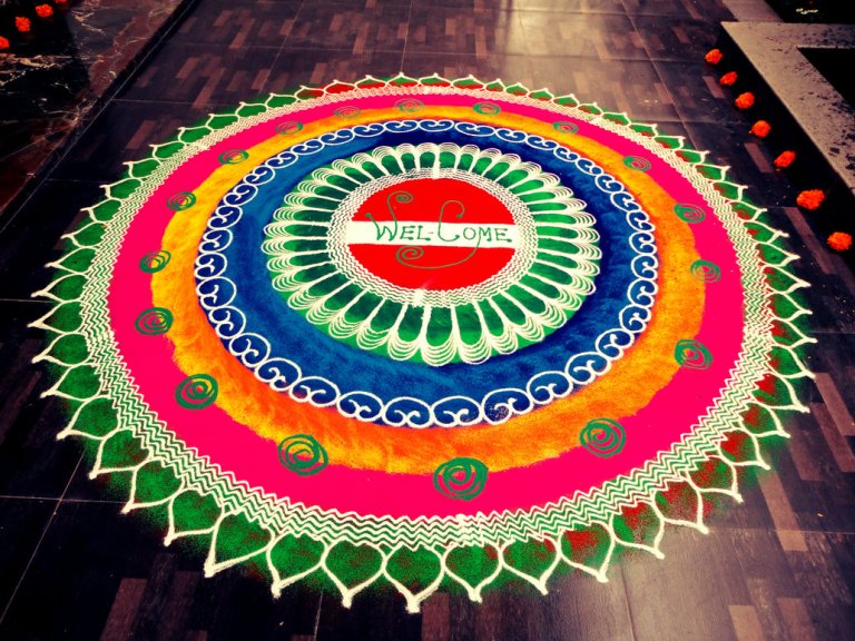 diwali rangoli design by shubbyz