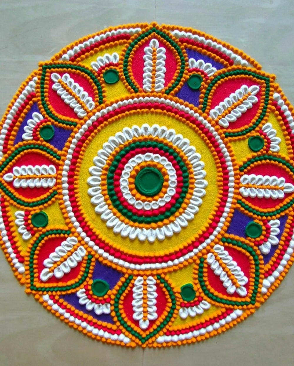 mandala rangoli design large by renu agarwal