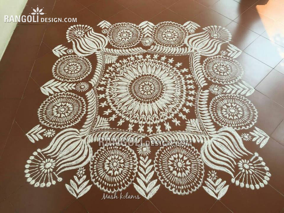 12 rangoli design flower by mash
