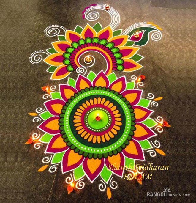 1 rangoli designs for diwali by shanthi sridharan