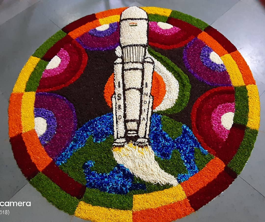 pookalam design rocket by garima kaimal
